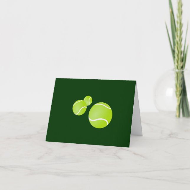 Tennis belated birthday card (Front)