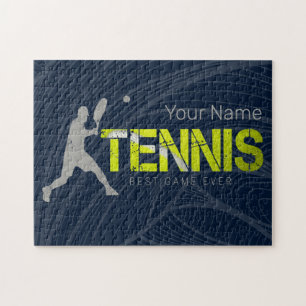 Tennis Best Game Ever Vintage Sport Coach Design Jigsaw Puzzle