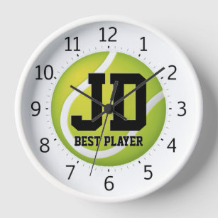 Tennis Best Player   Sports Clock