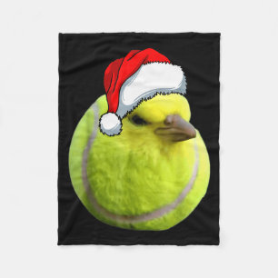 Tennis Bird Ball Meme Christmas Pajamas Funny Meme Fleece Blanket