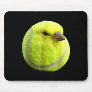 Tennis Bird Meme Round Budgie Tennis Ball  Mouse Mat