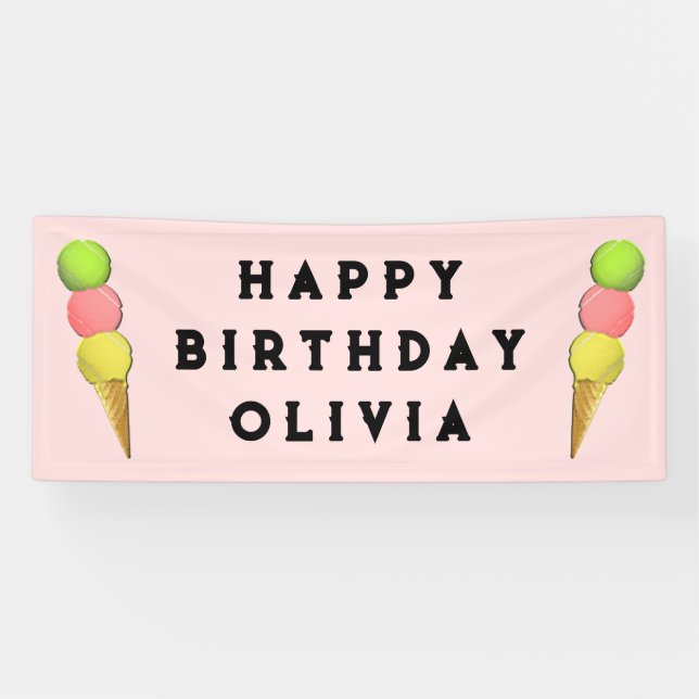 Tennis Birthday Banner (Horizontal)