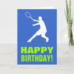 Tennis Birthday card