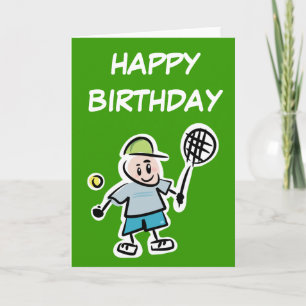 Tennis Birthday Card