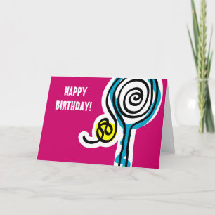 Tennis Birthday Card