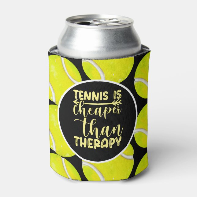 Tennis Birthday for Tennis Players Can Cooler (Can Front)