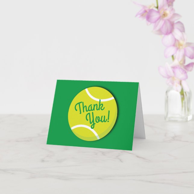 Tennis Birthday Party Card (Orchid)