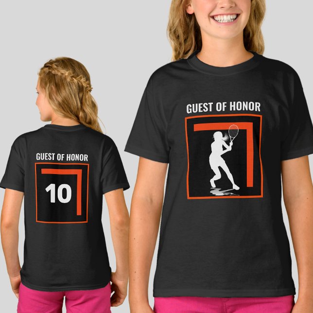 Tennis Birthday Party Guest Of Honour T-Shirt (Creator Uploaded)