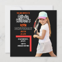 Tennis Birthday Party, Tennis Player Girl  