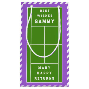 Tennis Birthday Small Gift Bag