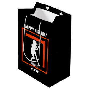 Tennis Birthday, Tennis Girl Player  Medium Gift Bag