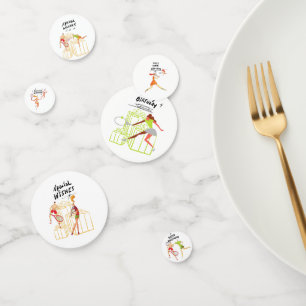Tennis Birthday Wishes for Tennis Player Confetti