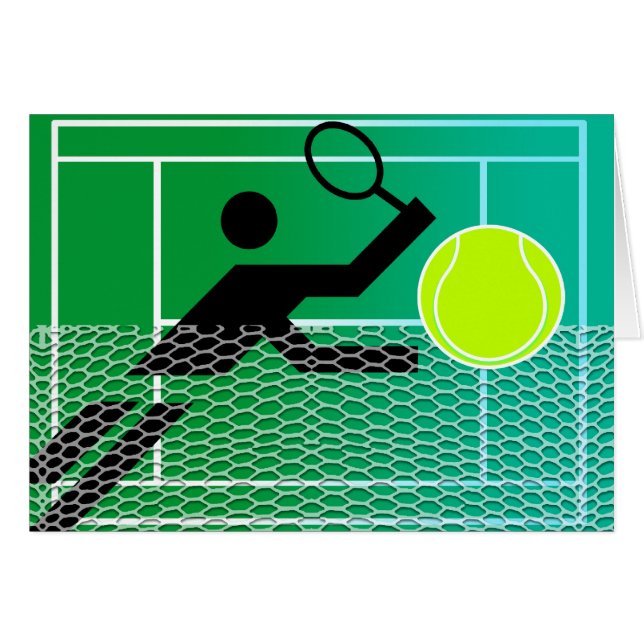 Tennis Blank Card (Front Horizontal)