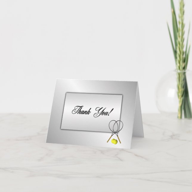 Tennis Blank Inside Thank You (Front)