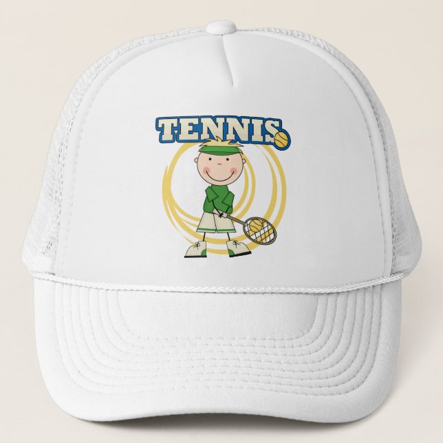 TENNIS - Blonde Boy T-shirts and Gifts Trucker Hat (Front)