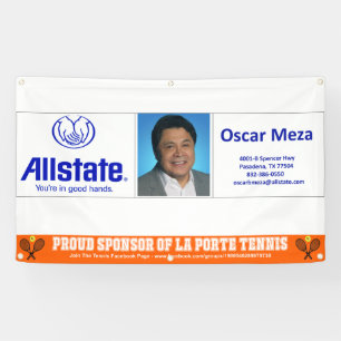 Tennis Booster Club Business Personalised Banner