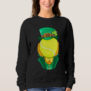 Tennis Bowl Leprechaun Happy St Patricks Day Playe Sweatshirt
