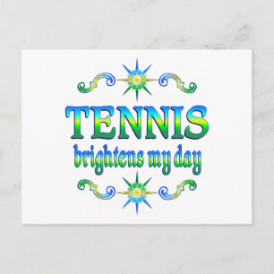 Tennis Brightens Postcard