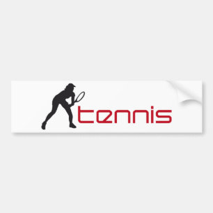 tennis bumper sticker