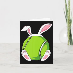 Tennis Bunny Ears Funny Easter Tennis Bunny East T Card