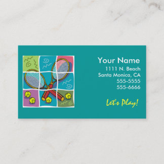 Tennis "Business" Card