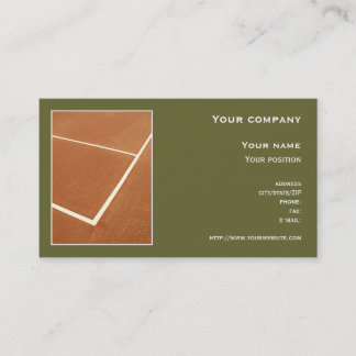 "Tennis" business card