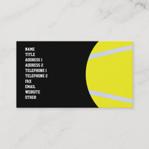 Tennis Business Card