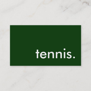 tennis. business card