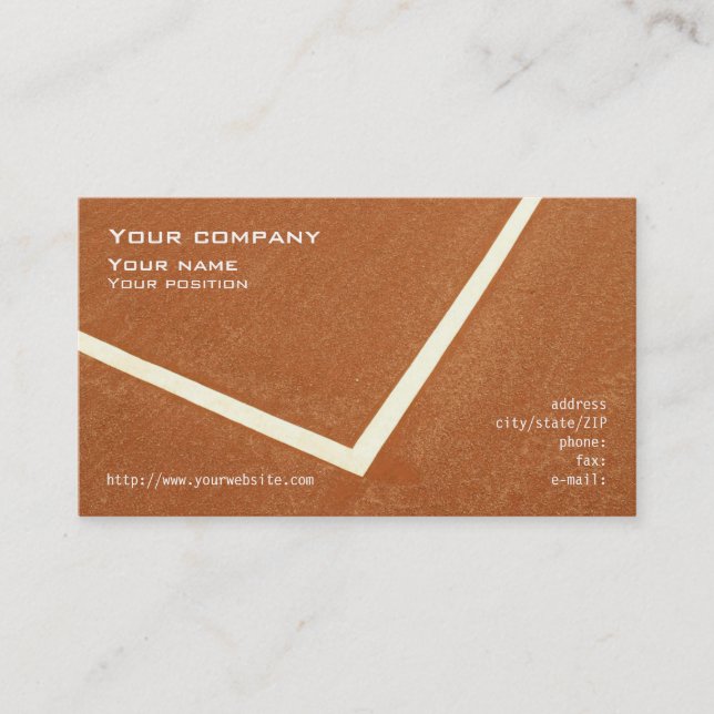 "Tennis" business card (Front)