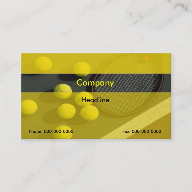 Tennis Business Card (Front)