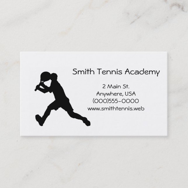 Tennis Business Cards (Front)