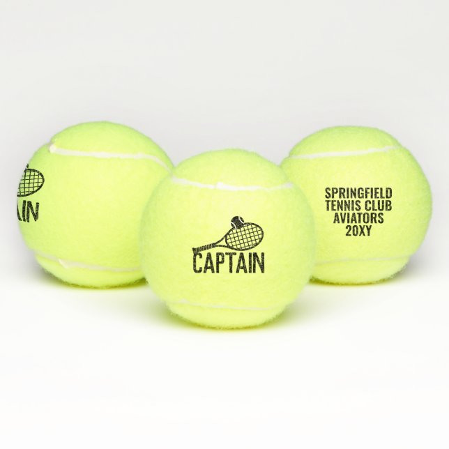 Tennis Captain Personalised Keepsake Balls (Multi)