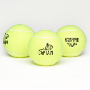 Tennis Captain Personalised Keepsake Tennis Balls