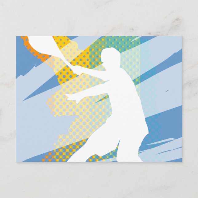 Tennis card for tennis players and tennis fans (Front)