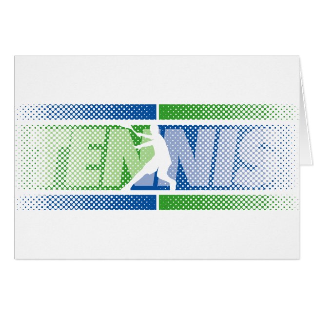 Tennis Cards in different designs (Front Horizontal)