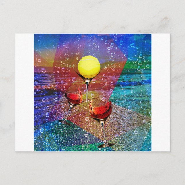 Tennis celebrates in full colour postcard (Front)