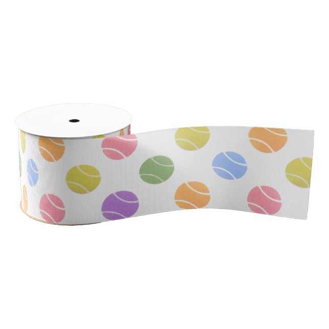 Tennis Celebration Grosgrain Ribbon (Spool)