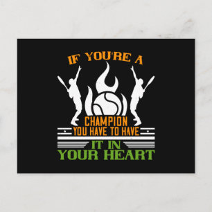 Tennis Champions Have It In Their Heart Postcard