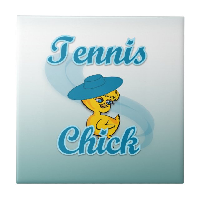 Tennis  Chick #3 Tile (Front)