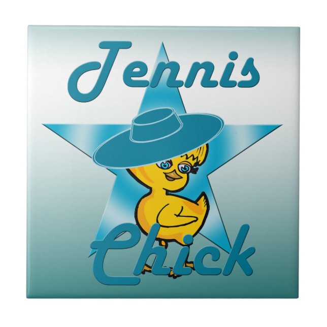 Tennis Chick #7 Tile (Front)