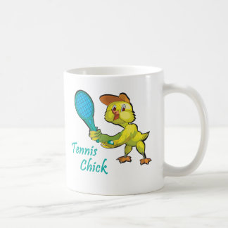 tennis chick coffee mug