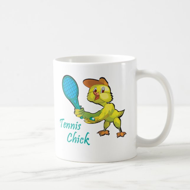 tennis chick coffee mug (Right)
