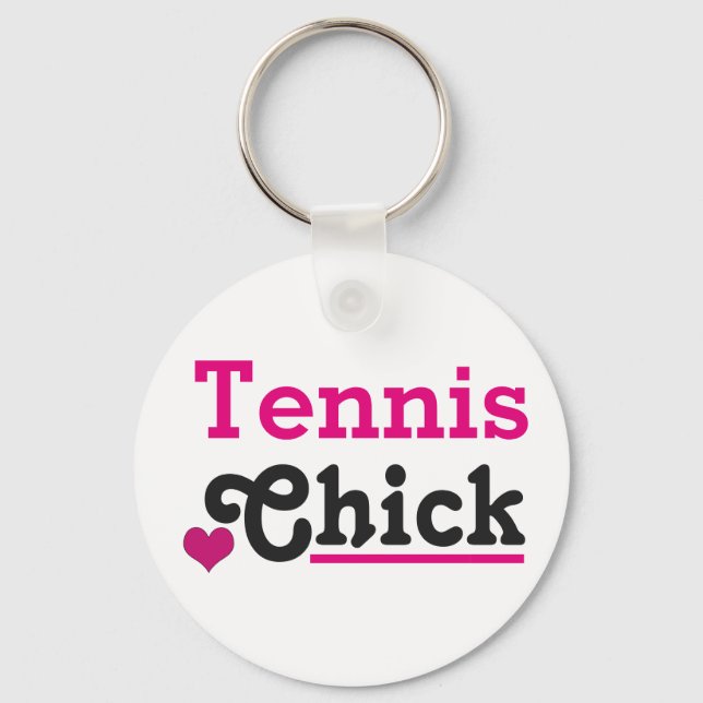 Tennis Chick Key Ring (Front)