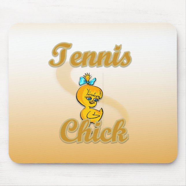 Tennis  Chick Mouse Mat (Front)