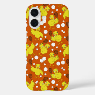 Tennis Chick Pattern Mug iPhone 16 Case