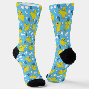 Tennis Chick Pattern Throw Pillow Socks
