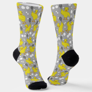 Tennis Chick Pattern  Throw Pillow Socks