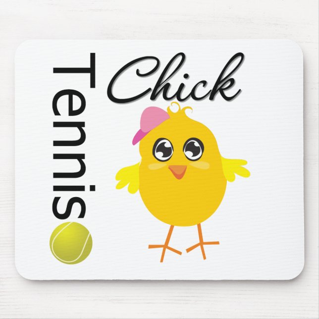 Tennis Chick Player Mouse Mat (Front)