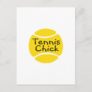 Tennis Chick Postcard