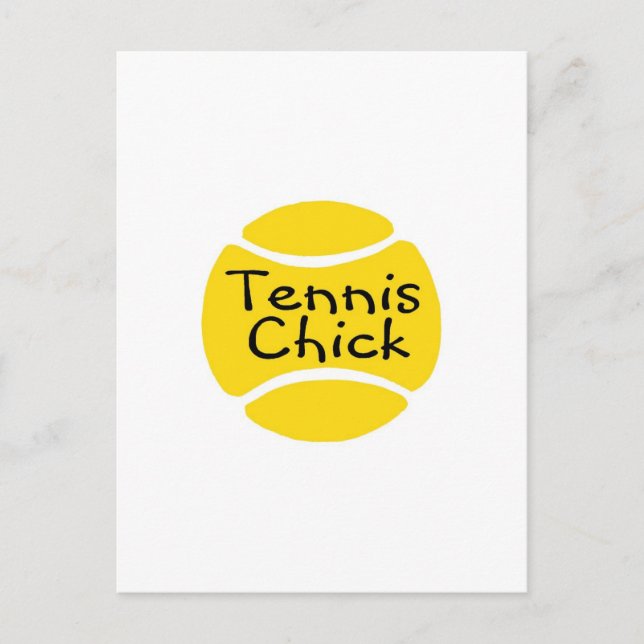 Tennis Chick Postcard (Front)